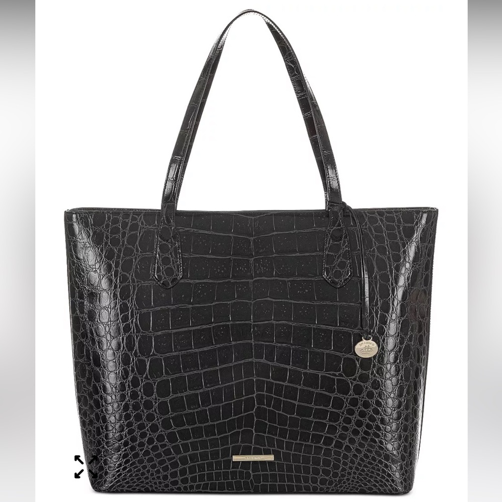 Brahmin Misha Carryall Tote Black Veil